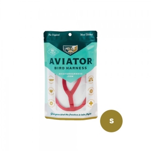 The Aviator SMALL BIRD HARNESS & LEASH - Red - Click for more info